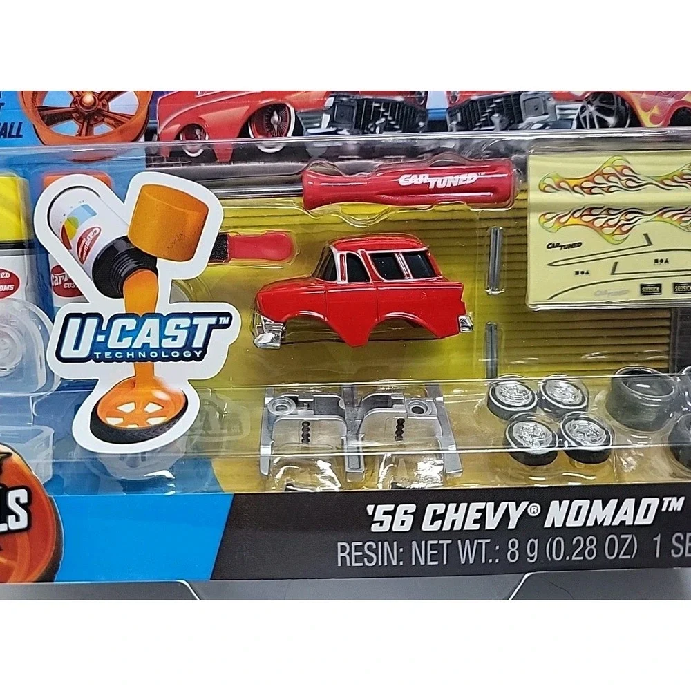 2025 Car Tuned Series 1 Custom‎ Shop Castworks 56 Chevy Nomad Red